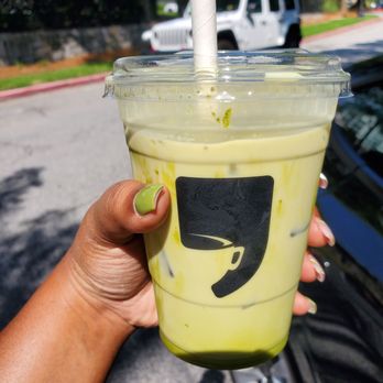 Cafe Comma - Matcha latte w/ oat milk - Coffee & Tea Near Me - Atlanta, Georgia