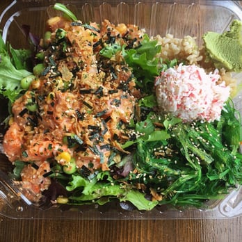 Poke Salad Bar - Salmon, Shrimp, Yellowtail in wasabi mayo,chipotle mayo, and ponzu :] - Poke Near Me - Pasadena, California