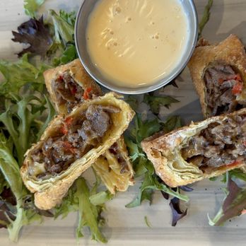Joe's Garage - Philly Cheesesteak Eggrolls - New American Near Me - Clarksville, Tennessee
