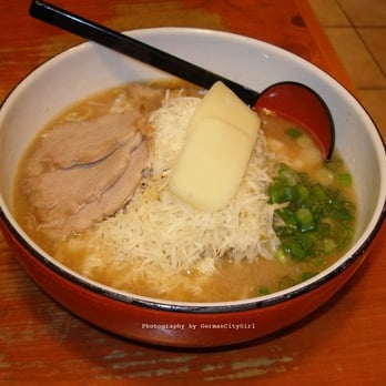 Kintaro Ramen - It's not the best photo ever due to the lighting but you can see the two types of yummy cheese and the lean pork. Oh so good! - Ramen Near Me - Vancouver, British Columbia Kintaro Ramen - It's not the best photo ever due to the lighting but you can see the two types of yummy cheese and the lean pork. Oh so good! - Ramen Near Me - Vancouver, British Columbia