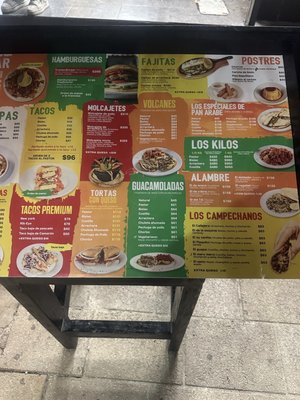 Menu photo 2 Los Chachalacos Playa del Carmen, ROO