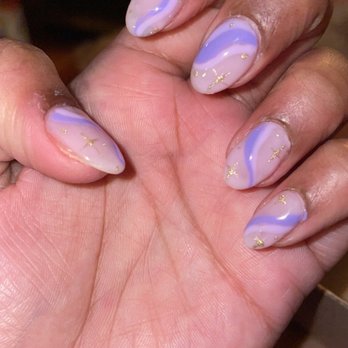 Iris Nails & Spa Ballwin - Please excuse my mad dry hands. Hayley did an incredible job with what she had to work with - Nail Salons Near Me - Ballwin, Missouri