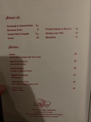 Menu photo 6 LP's Quality Meats Chippendale, NSW