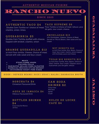 Menu photo 2 Rancho Nuevo Marengo, OH