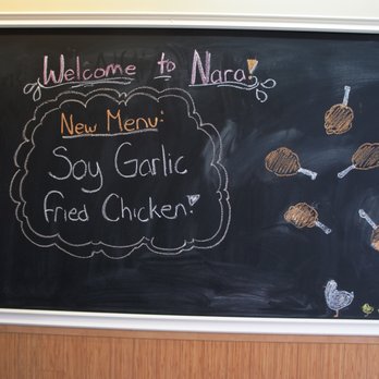 Nara Chicken & Tonkatsu - Chalkboard - Japanese Near Me - Edmonton, Alberta Nara Chicken & Tonkatsu - Chalkboard - Japanese Near Me - Edmonton, Alberta