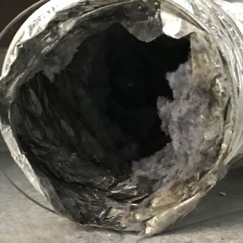Dryer Duct Company - One side of the trimmed hose. - Air Duct Cleaning Near Me - San Jose, California Dryer Duct Company - One side of the trimmed hose. - Air Duct Cleaning Near Me - San Jose, California