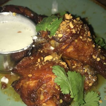 ChurchKey - Spicy ginger wings, so tender that the meat comes off the bone easily. Sweet and has the perfect amount of kick. A must order!! - New American Near Me - Washington, DC, District of Columbia