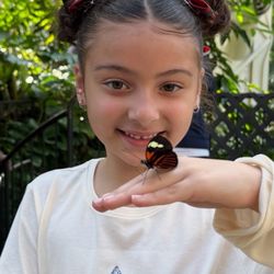 Cecil B Day Butterfly Center - Aliyah with butterfly