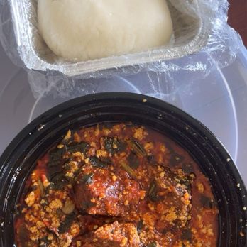 Fusion Vibes Kitchen + Lounge - Egusi Soup - African Near Me - Richardson, Texas Fusion Vibes Kitchen + Lounge - Egusi Soup - African Near Me - Richardson, Texas