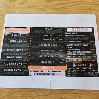Bunz - Menu - Burgers Near Me - San Antonio, Texas Bunz - Menu - Burgers Near Me - San Antonio, Texas