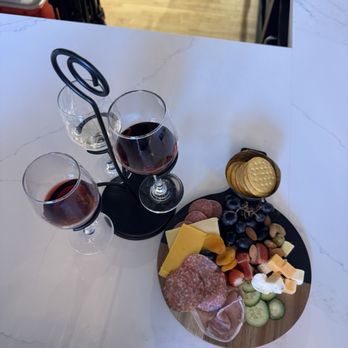 Boyd Cru Wines - Great view of our wines and charcuterie board - Wine Tasting Room Near Me - Savage, Maryland