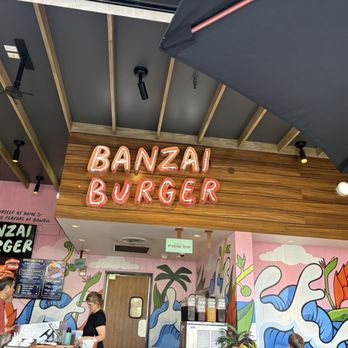 Banzai Burger - The counter. Indoor and outdoor seating. - Burgers Near Me - Honolulu, Hawaii Banzai Burger - The counter. Indoor and outdoor seating. - Burgers Near Me - Honolulu, Hawaii