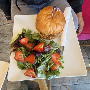 Goki - Bakehouse & Coffee Shop - Shredded chicken with red mole' and salad plate, delicious - Coffee & Tea Near Me - Arcadia, California Goki - Bakehouse & Coffee Shop - Shredded chicken with red mole' and salad plate, delicious - Coffee & Tea Near Me - Arcadia, California