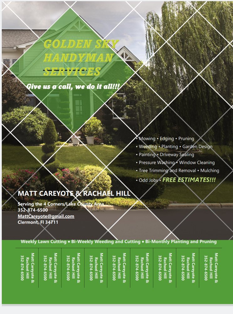 GOLDEN SKY HANDYMAN SERVICES Request a Quote Clermont, Florida