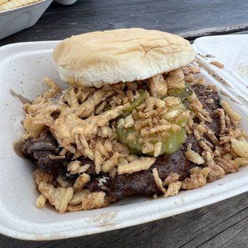 Smash That Burger - Oklahoma smash burger with fried onions - Burgers Near Me - Seattle, Washington