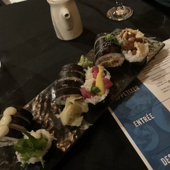 Sushi Aka - Rockfish roll, oyster roll, and island roll. - Sushi Bars Near Me - Suffolk, Virginia