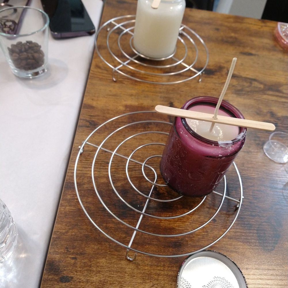 Makes Perfect Scents - Grapefruit with a little dash of Coconut in a purple glass container with lid - Candle Stores Near Me - Brea, California Makes Perfect Scents - Grapefruit with a little dash of Coconut in a purple glass container with lid - Candle Stores Near Me - Brea, California