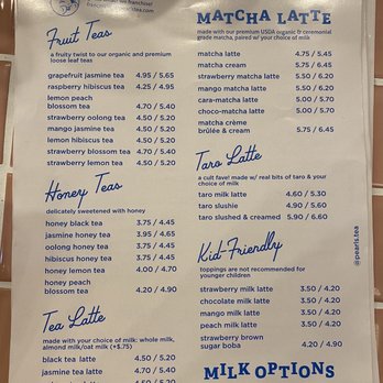 Pearl's Tea - Cumming - Menu - Coffee & Tea Near Me - Cumming, Georgia