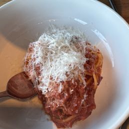 Bison meatball and pasta! Very gooooddd Bison meatball and pasta! Very gooooddd