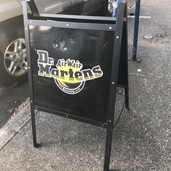 Martens Portland - Sign on the curb - Shoe Stores Near Me - Portland, Oregon