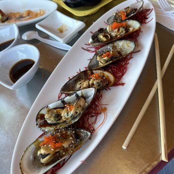 Densetsu - Baked Green Mussels (6) - Japanese Near Me - Plano, Texas