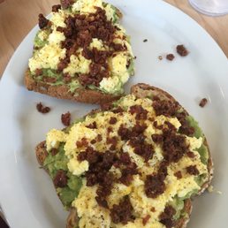 Avocado and toast add bacon=The wayyyyy!!!
