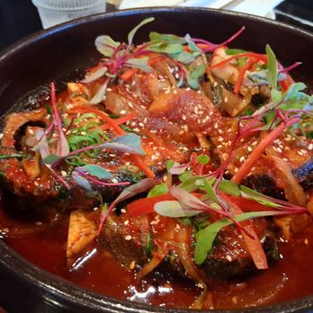 ONMI Korean Cuisine & BBQ - Spicy Braised Black Cod - Korean Near Me - Seattle, Washington ONMI Korean Cuisine & BBQ - Spicy Braised Black Cod - Korean Near Me - Seattle, Washington