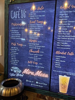 Menu photo 8 Cafe 86 San Diego, CA