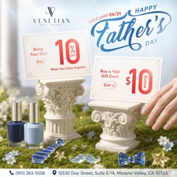 CELEBRATE FATHER'S DAY IN STYLE 

This Father's Day, honor the man who has always been there for you with a relaxing and memorable experi