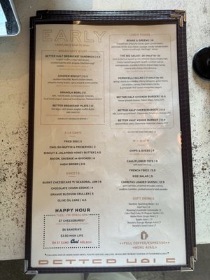 Menu photo 8 Better Half Coffee & Cocktails Austin, TX