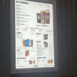 7 brew menu