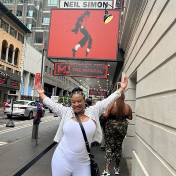 Neil Simon Theatre - Just Me super excited to see the MJ musical - Performing Arts Near Me - New York, New York Neil Simon Theatre - Just Me super excited to see the MJ musical - Performing Arts Near Me - New York, New York