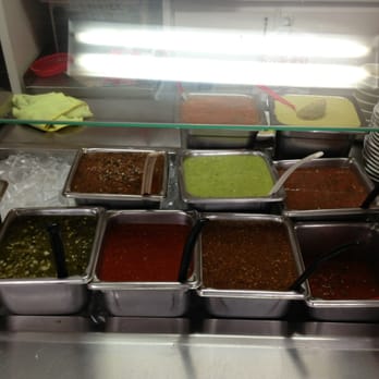 Tacos Sinaloa - Salsa bar - Mexican Near Me - Santa Ana, California