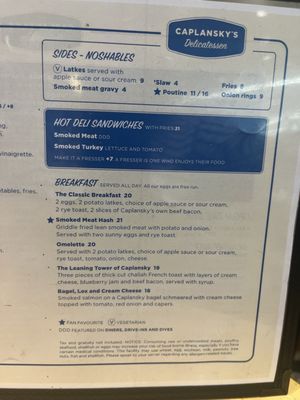Menu photo 1 Caplansky's Delicatessen Mississauga, ON