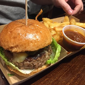 Electric Ave - Beef burger with 5 hr bone marrow fries - Burgers Near Me - Hong Kong, HK
