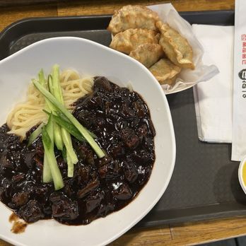Kyodong Noodle - Jjajangmyeon + Dumplings Combo - Korean Near Me - Arcadia, California