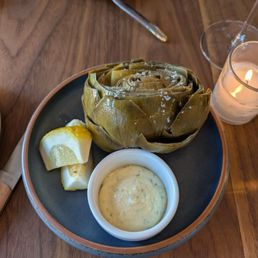 Steamed artichoke Steamed artichoke