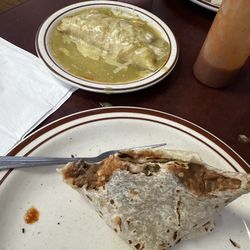 El Ranchito - Asada burrito and chicken enchilada