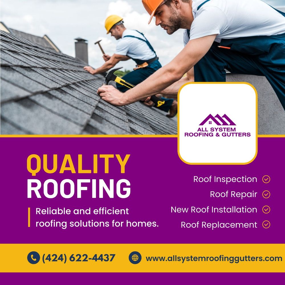 Slide of All System Roofing & Gutters