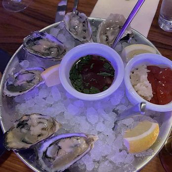 STK Steakhouse Bellevue - Oysters: did not smell or taste like the ocean. Very clean and savory with accompanying garnish. - Steakhouses Near Me - Bellevue, Washington STK Steakhouse Bellevue - Oysters: did not smell or taste like the ocean. Very clean and savory with accompanying garnish. - Steakhouses Near Me - Bellevue, Washington