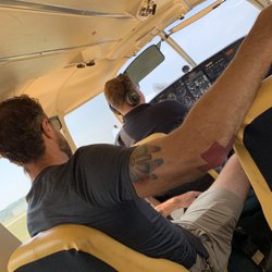 Great Lakes Air - Inside airplane taxi