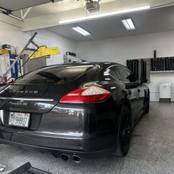Arizona Tint of Logan - Panamera Ready for tint removal, and re tinting!