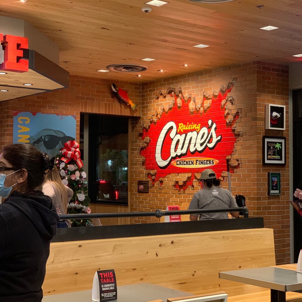 Raising Cane's Chicken Fingers - Inside - Chicken Shop Near Me - Bakersfield, California Raising Cane's Chicken Fingers - Inside - Chicken Shop Near Me - Bakersfield, California