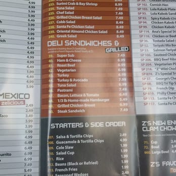 Z's Place - Menu Part 2 - American Near Me - Vernon, California Z's Place - Menu Part 2 - American Near Me - Vernon, California