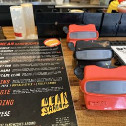 Menu items pictured in view finder