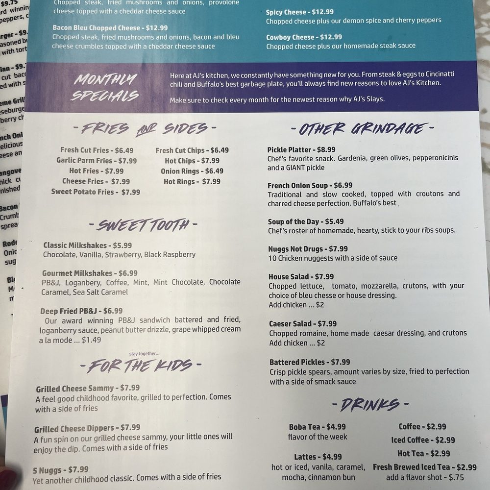 Aj's Kitchen - Hard time choosing with so many great options - Burgers Near Me - Buffalo, New York Aj's Kitchen - Hard time choosing with so many great options - Burgers Near Me - Buffalo, New York