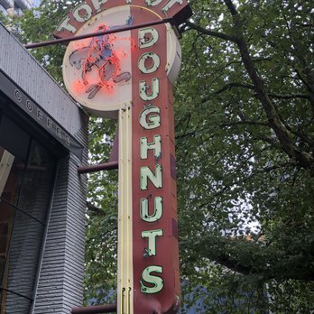 Top Pot Doughnuts - Sign - Bakeries Near Me - Seattle, Washington Top Pot Doughnuts - Sign - Bakeries Near Me - Seattle, Washington