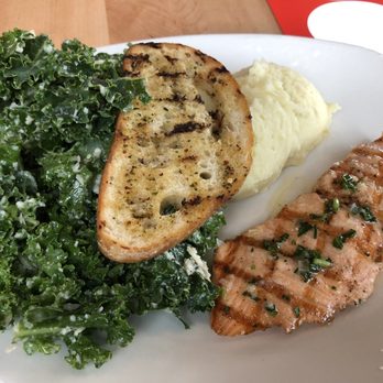 Tender Greens - Grilled salmon w. Kale and mushed potatoes - New American Near Me - El Segundo, California Tender Greens - Grilled salmon w. Kale and mushed potatoes - New American Near Me - El Segundo, California