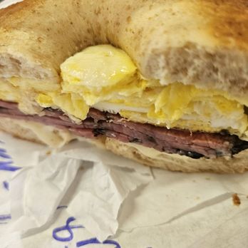 New York Bagels LA - Pastrami egg and cheese - Bagels Near Me - Whittier, California New York Bagels LA - Pastrami egg and cheese - Bagels Near Me - Whittier, California