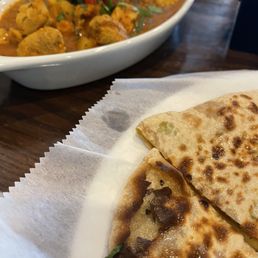 Chicken Vindaloo & Aloo Paratha Chicken Vindaloo & Aloo Paratha